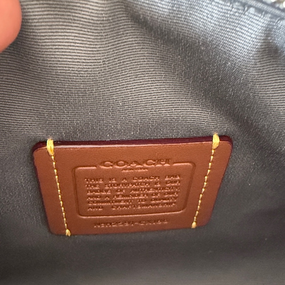 Rare Boxed Mini Rowan Crossbody Bag And Mirror Bag Charm Set In Signature Canvas - Picture 4 of 7